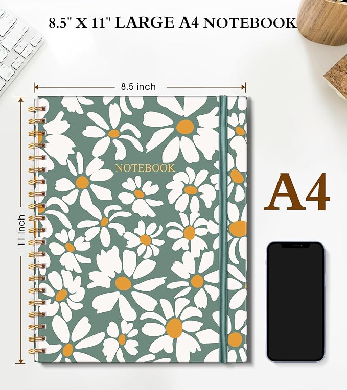 Spiral Notebook Journal 8.5” x 11”, A4 Large Notebooks - Image 2