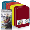 7.9x3.9 inch 12 PCS Nylon Repair Patch Nylon Repair Tape Self Adhesive Fabric Tapes Outdoor Camping Gear Fabric kit for Tent, Umbrella, Down Jackets, Sleeping Bag, Knapsack (Color Set C)