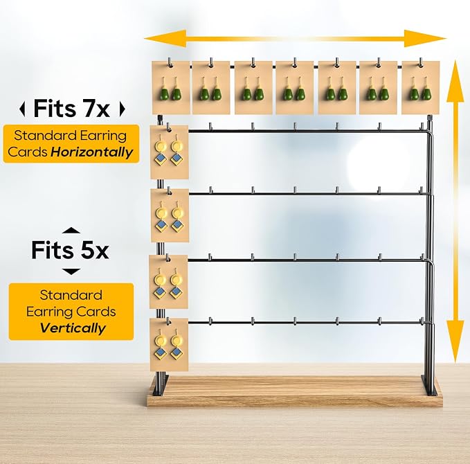 ORLESS Jewelry Display for Vendors, Earring Display Stand for Selling, Necklace - Image 3
