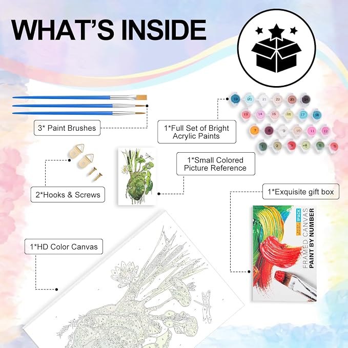 Yezavesu Framed Paint by Numbers Kit - Image 5