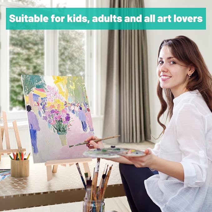 Canvas Boards 5-Pack 12"x16" – Flat Canvas Panels, Primed Polyester-Cotton - Image 6
