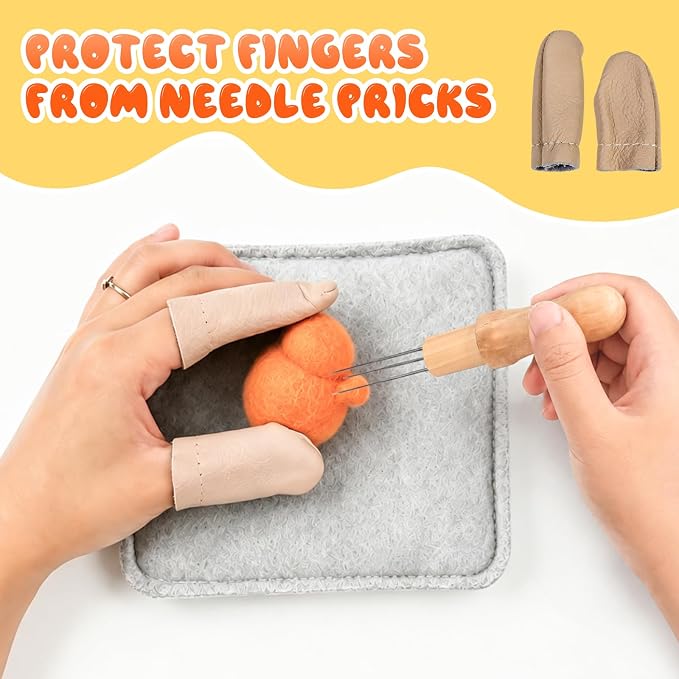 26-Piece Needles Felting kit Tools Needles Wool Felting Soft Needle Felting Pad - Image 3