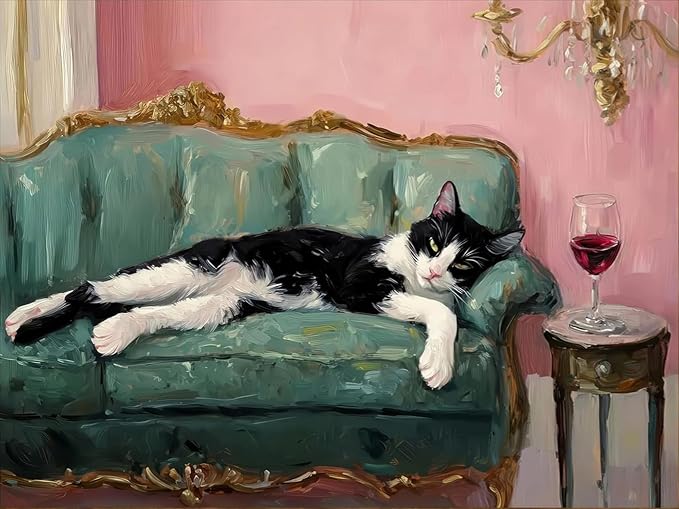 EIBEILI Cat Diamond Art Kits for Adults-Diamond Painting Kits Wall Decor | by EIBEILIDiamondPainting