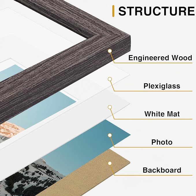 Vittanly 15 Pack Picture Frames Collage Wall Decor - Image 5