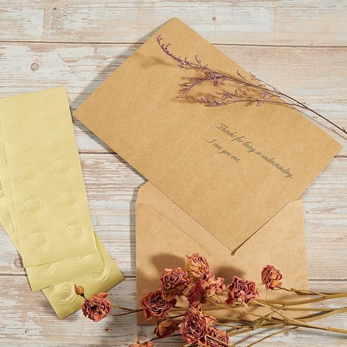 50 Pack Kraft Paper A7 Envelopes - Image 4
