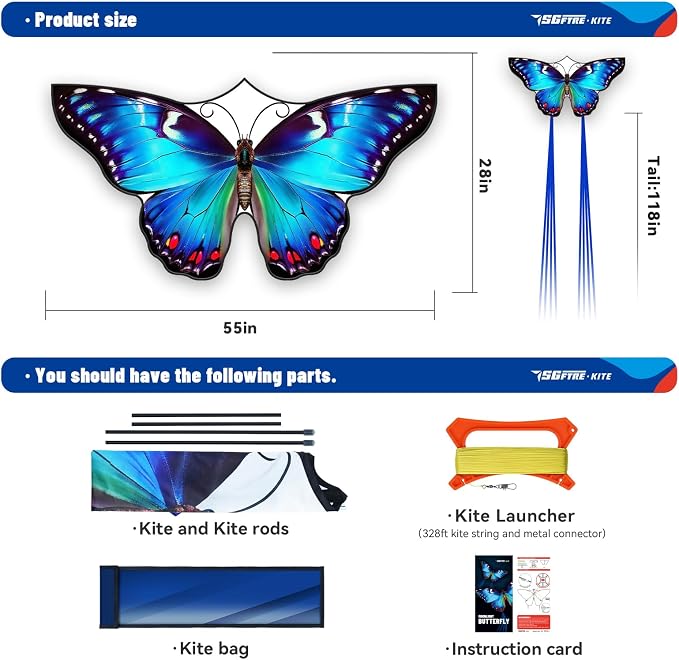 SGftre Beautiful Butterfly Kites - Image 5