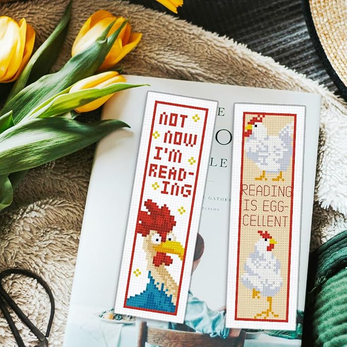 ORIGACH 6 Pcs Cross Stitch Bookmark Kit - Image 5