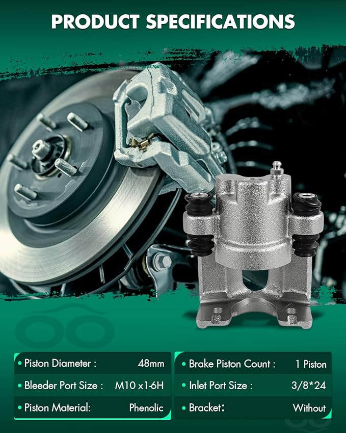 SCITOO 184999 Rear Right Disc Brake Caliper Assembly w/Bracket For Jeep For Commander 2006-2010,For Jeep For Grand Cherokee 2005-2010