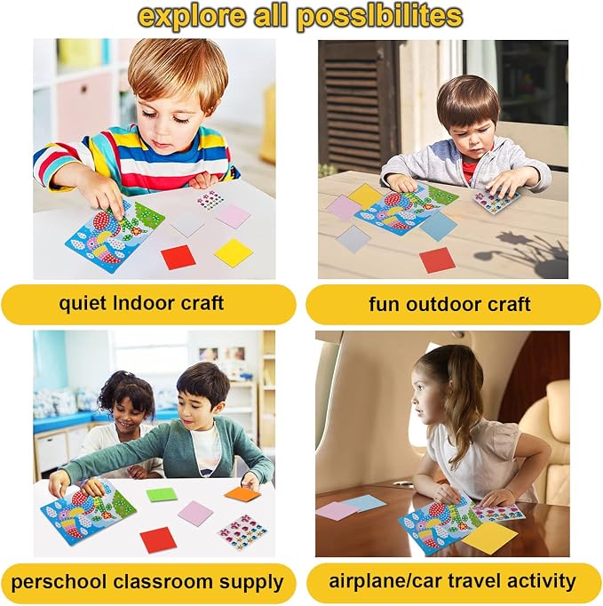 LZHZH Mosaic Sticker Art for Kids - Image 4