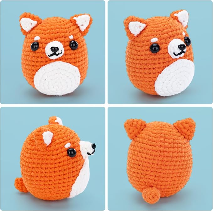 Crochet Kit for Beginners: Shiba Inu Crochet Kit, All You Need in, Include Easy - Image 2