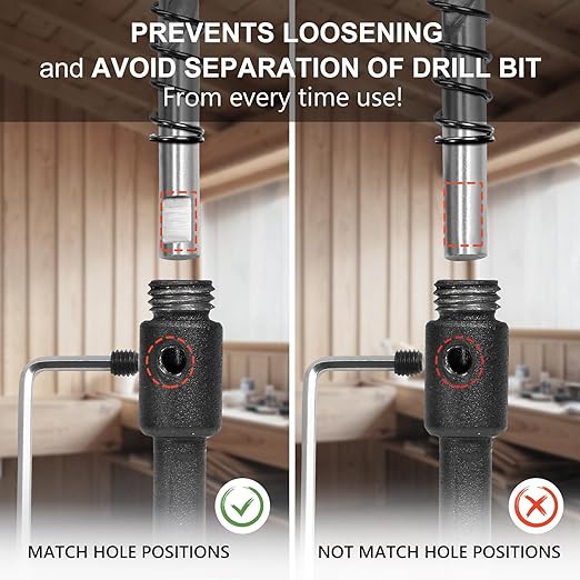 2-1/8 Inch Hole Saw with 9.1mm Triangle Shank Arbor, JTemgle Bi-Metal Hole Saw Heavy Duty Hole Cutting Tool for Cornhole Boards, Recessed Lights, Wood, Plastic, Drywall & Soft Metal