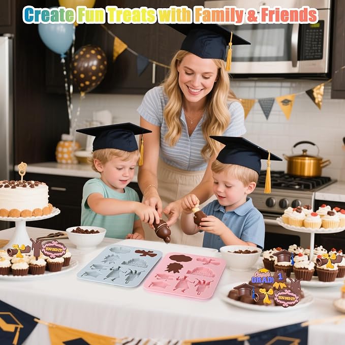 Palksky Graduation Silicone Molds, Grad Chocolate Candy Mold - Image 5