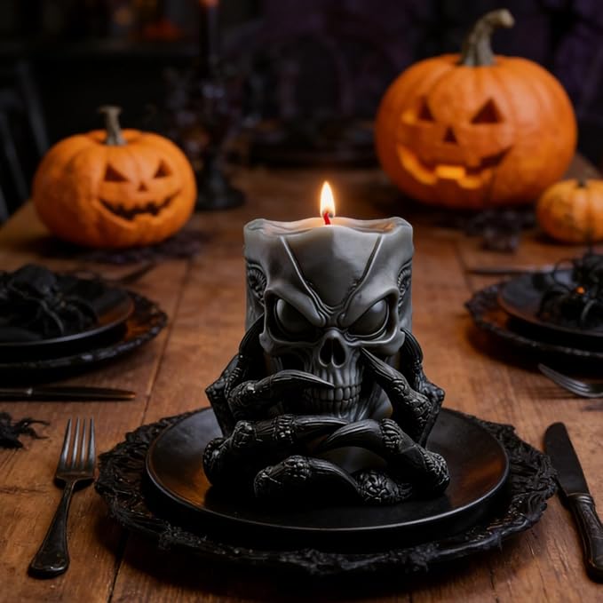 Demon Claw Skull Shape Candle Molds, Gothic Weird Silicone Mold - Image 6