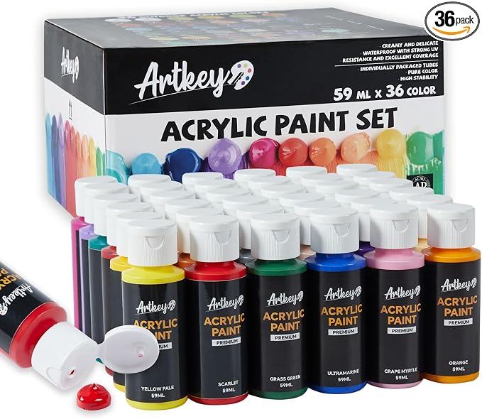 Artkey Acrylic Paint Set by Artkey