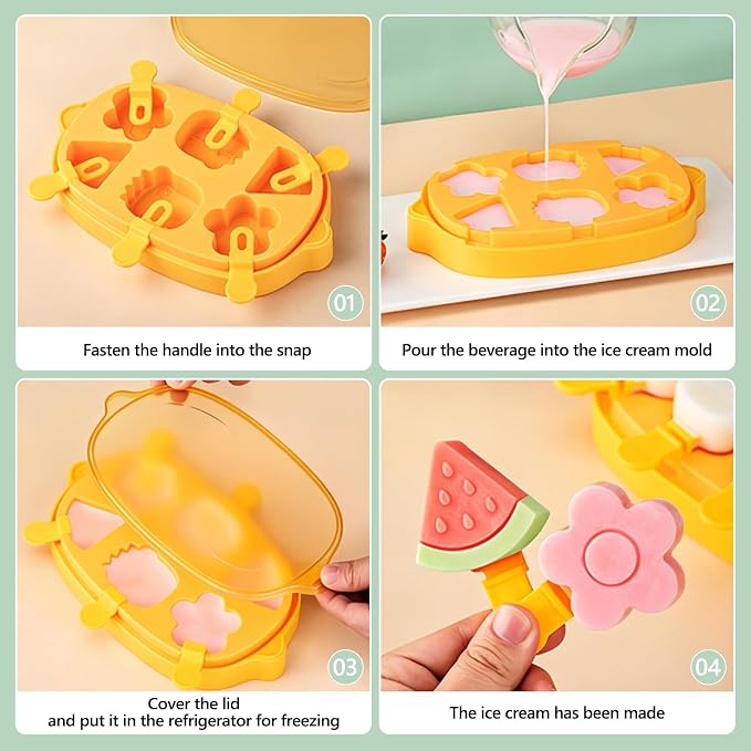 Silicone Popsicle Mold, Cute Popsicle Silicone Molds - Image 5