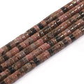 150Pcs 4×2mm Natural Rhodonite Spacer Stone Beads by Nitopupu