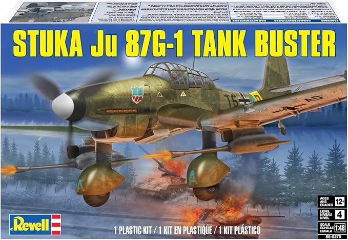 Revell Stuka Ju 87G-1 Tank Buster Plastic Model Kit - Image 5