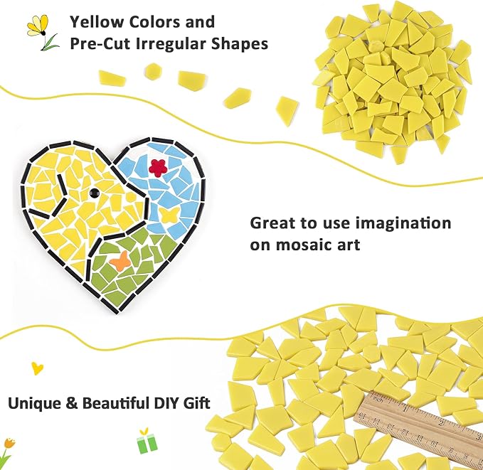 Youway Style Yellow Glass Mosaic Tiles - Image 8
