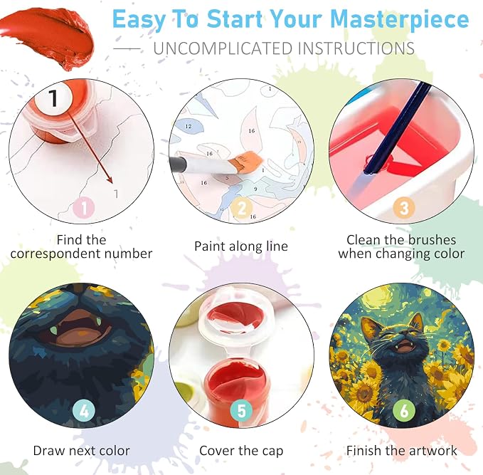Offito Paint by Numbers Kit for Adults - Image 6