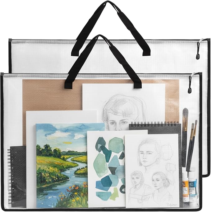 EOOUT 2 Pack 24x36 Inches Art Portfolio Case, Portfolio Folder by EOOUT