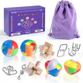 Brain Teaser Puzzles for Adults and Kids, 3D Wooden Plastic Metal Puzzle by HOME