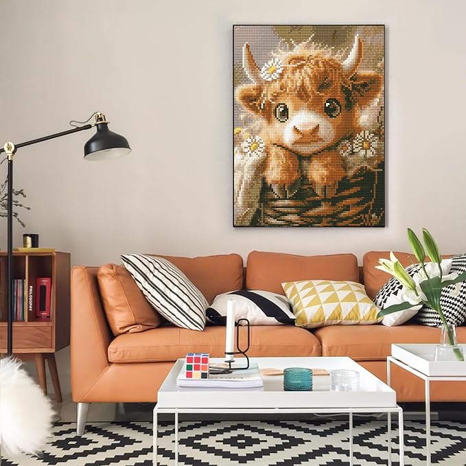 Offito Highland Cow Diamond Art Kits - Image 7