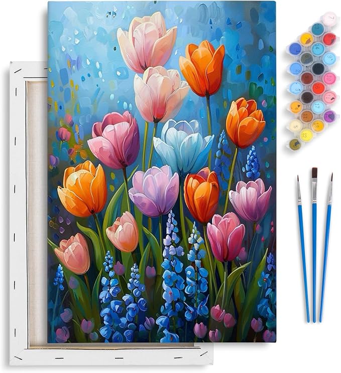 Yezavesu Framed Paint by Numbers Kit by Yezavesu