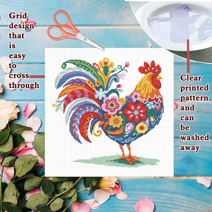 FREEBLOSS 11CT Stamped Cross Stitch Kit - Image 3