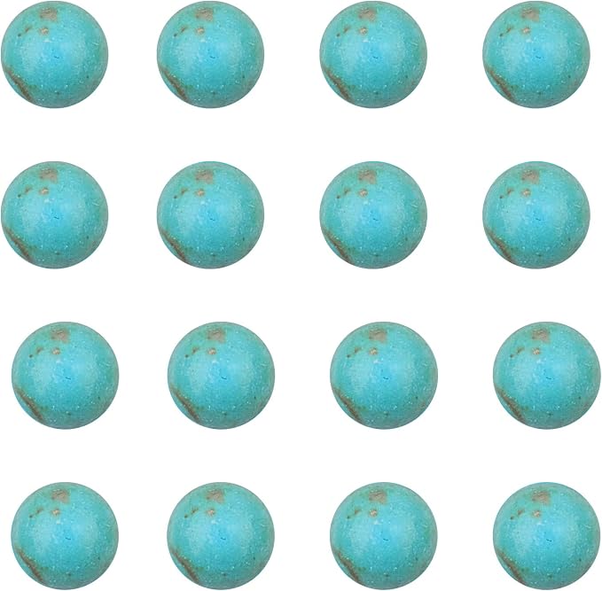 arricraft 100PCS Synthetic Turquoise Gemstone Flat Back Stone Cabochons Craft by ARRICRAFT