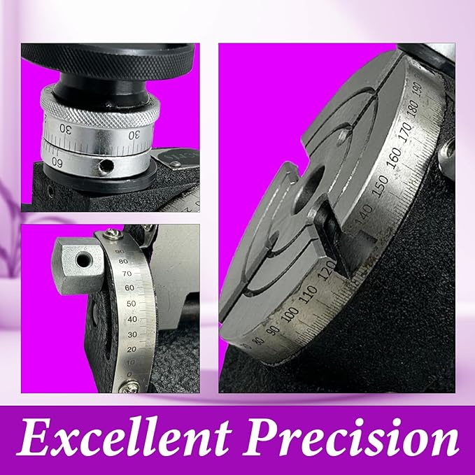 MachEl Precision 4"/100mm Tilting Rotary Table with MT2 Bore – Ideal for Milling and Lathe Applications
