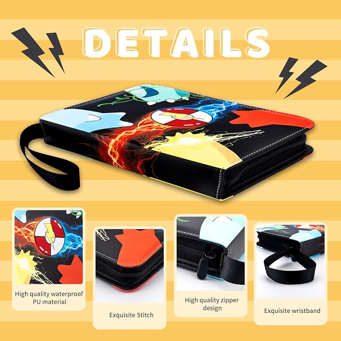 Jravkfi Card Binder 9 Pocket, Premium Trading Card Holder 900 Pockets 50-Page - Image 2