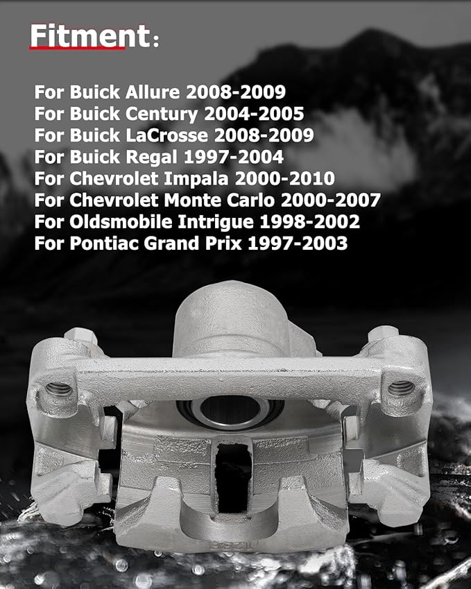cciyu Rear Right Brake Caliper Assembly w/Bracket 18B4645 For Buick For Rendezvous,For Chevy For Venture,For Oldsmobile For Silhouette,For Pontiac For Aztek/For Montana