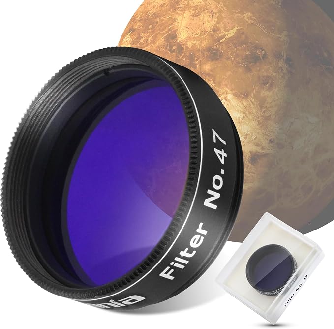 Astromania Telescope Planetary Color Filter 1.25 Inch #47 Dark Blue | Compatible by AstromaniaOptics
