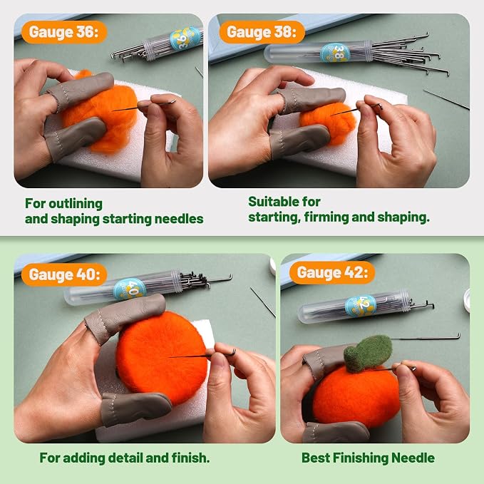 Yizzvb 120 Pcs Needle Felting Needles, 4 Sizes Wool Felting Needles, Needle - Image 4