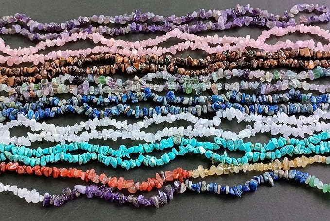 LAIDANLA Rose Quartz 400pcs Natural Chip Stone Beads 5-8mm Healing Crystal - Image 5