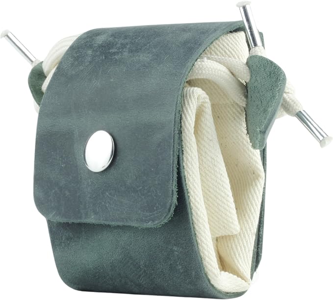Toprank Leather Foraging Pouch – Collapsible Canvas and Leather Belt Bag by ToprankLeather%C2%AE