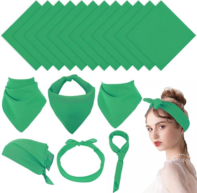 Suhine 100% Cotton Solid Bandanas Blank Bandanas Multifunctional Headband Scarf by Suhine