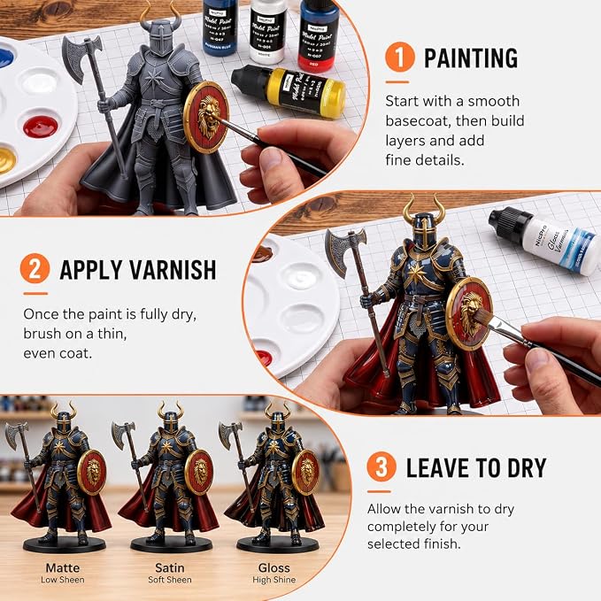 Nicpro 80 Colors Complete System Acrylic Model Paint Set, 20ml Ready to Use | - Image 5