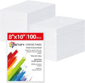 Simetufy 100 Pack 8x10 Bulk Small Canvas Boards by Simetufy