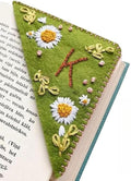 MOTEERLLU Personalized Hand Embroidered Corner Bookmark by MOTEERLLU