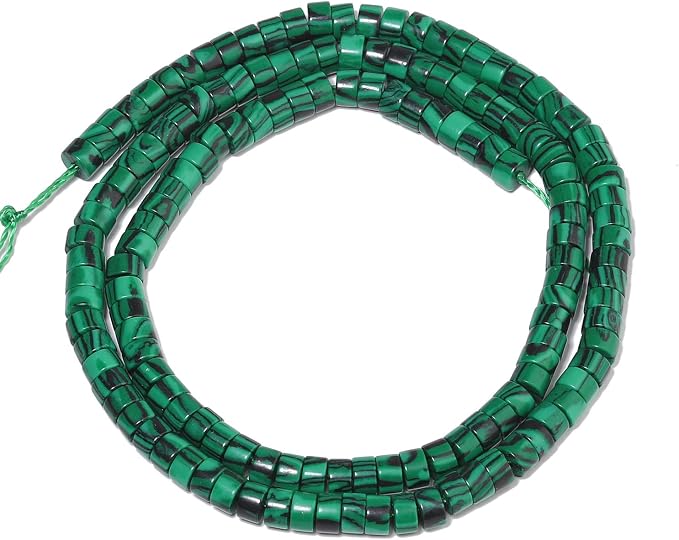 150Pcs 4×2mm Natural Malachite Spacer Stone Beads - Image 6