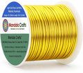 Mandala Crafts 16 Gauge Light Gold Tone Anodized Aluminum Craft Wire 100 FT | by MandalaCrafts