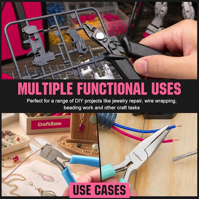 10-Piece Jewelry Pliers Set Jewelry Making Tools - Image 5