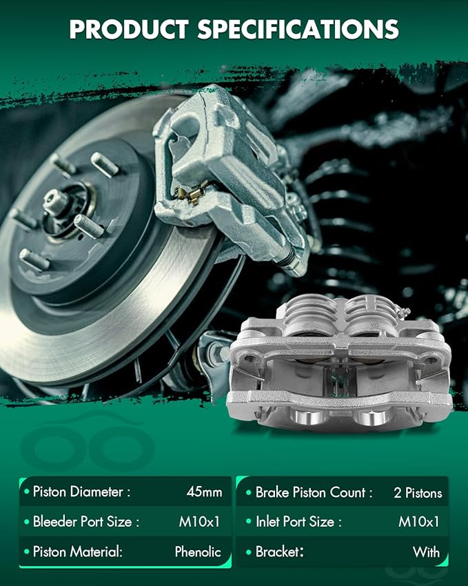 SCITOO 18B4799A Front Right Brake Caliper w/Bracket For Buick For Rainier,For Chevrolet For SSR/For Trailblazer,For GMC For Envoy,For Isuzu For Ascender,For Oldsmobile For Bravada,For Saab For 9-7x