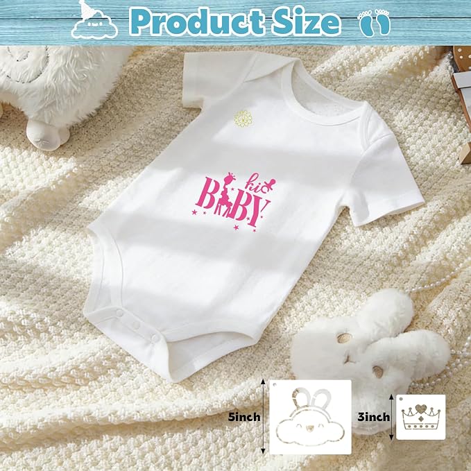 WSICSE 60 Pieces Baby Shower Stencils - Image 2