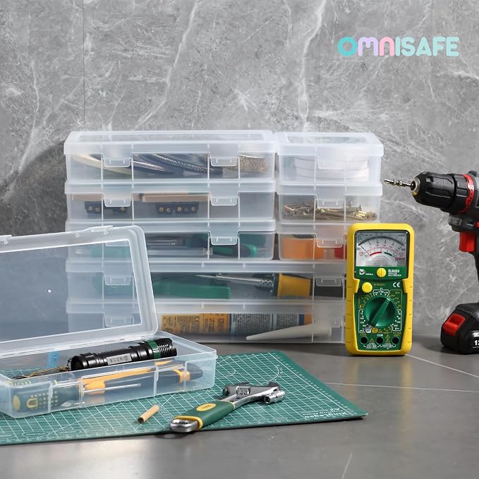 9 Pack Medium Plastic Hobby Art Craft Organizer, - Image 7