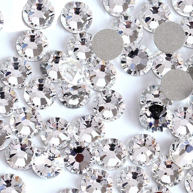 Onwon 1440 Pieces SS3 / 1.4mm Clear Crystal Flat Back Brilliant Round by Onwon