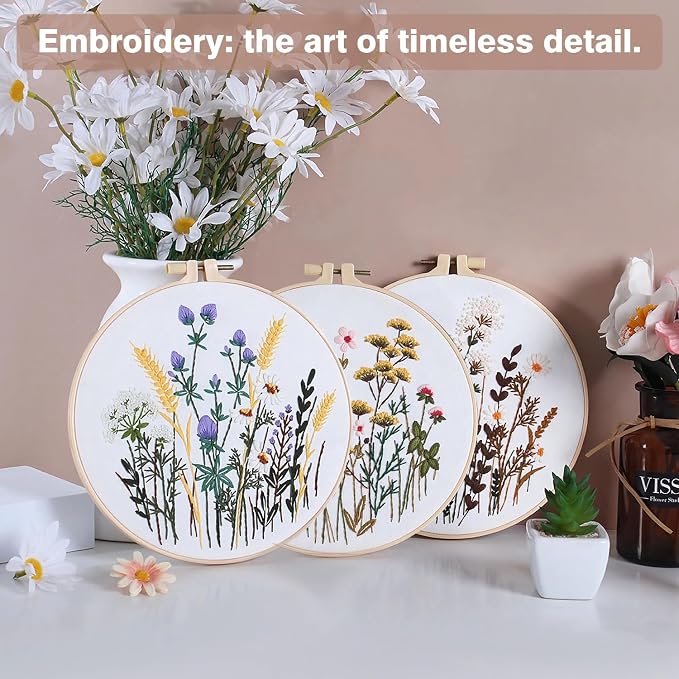 RidaaFri Embroidery Kit for Beginners, Hand Embroidery Practice Kit - Image 5