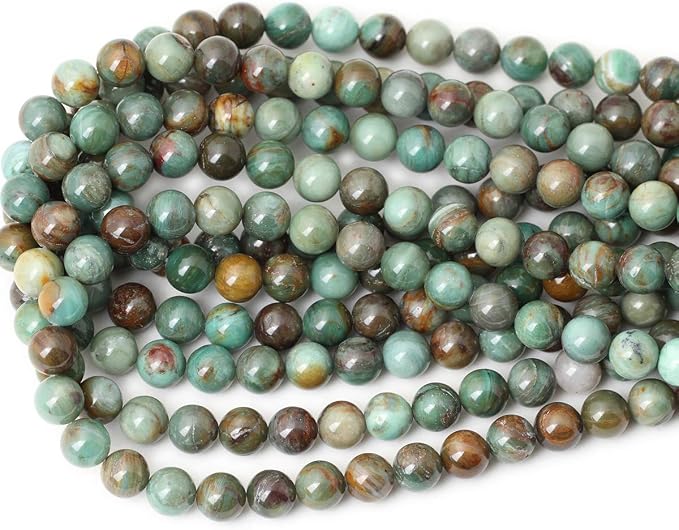 35PCS 10mm Natural Dragon Blood Jade Round Loose Beads Stone Beads - Image 3
