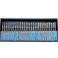 Drilax Diamond Drill Bits for Stone – 30-Piece Set (1mm, 2mm, 3mm) for Glass, Gemstones & Jewelry – 1/8-Inch Shank Compatible with Dremel Rotary Tools – Jewelry Making Supplies & Lapidary Kit